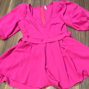 Like New Glam Vibrant Pink Romper